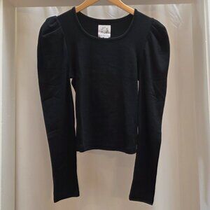 Knit Top w/puffy sleeves